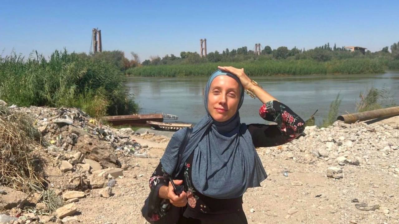 Момент похищения журналистки в Багдаде на видео