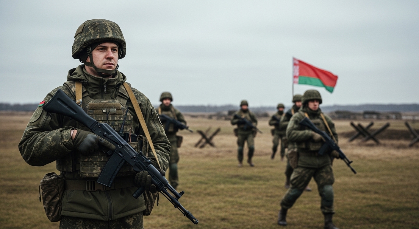 Президент Беларуси выступает с речью о военной готовности