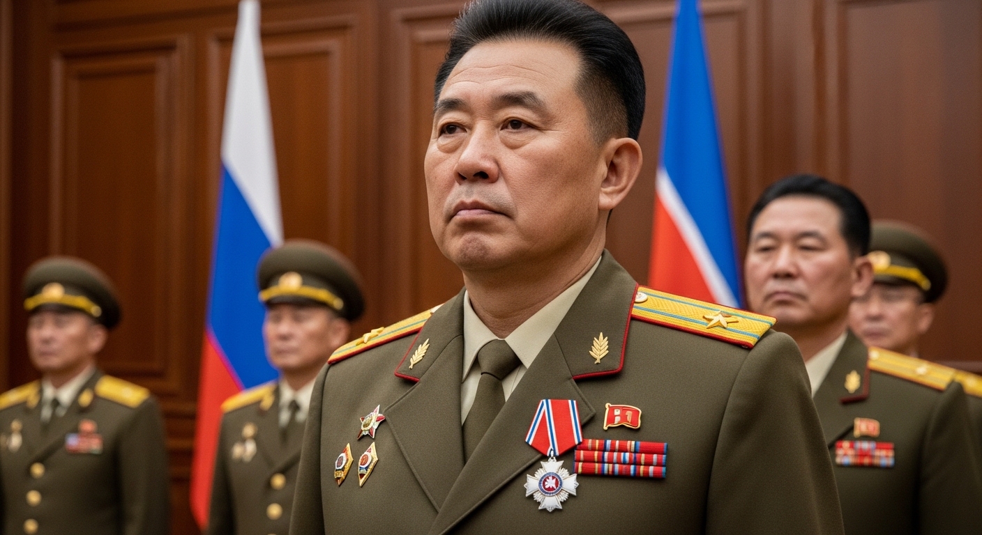 Церемония вручения ордена Мужества военным КНДР