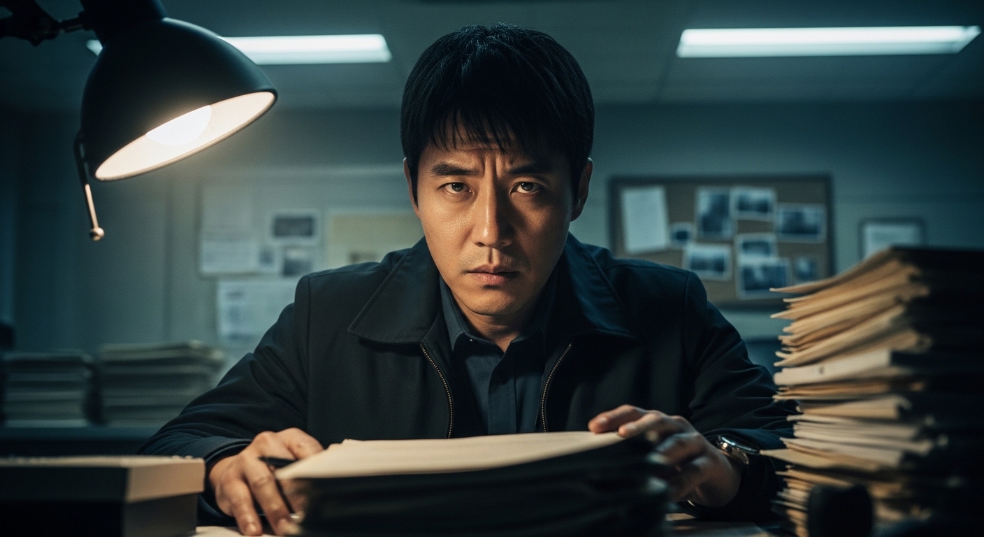 Кадр из сериала с профайлером за работой