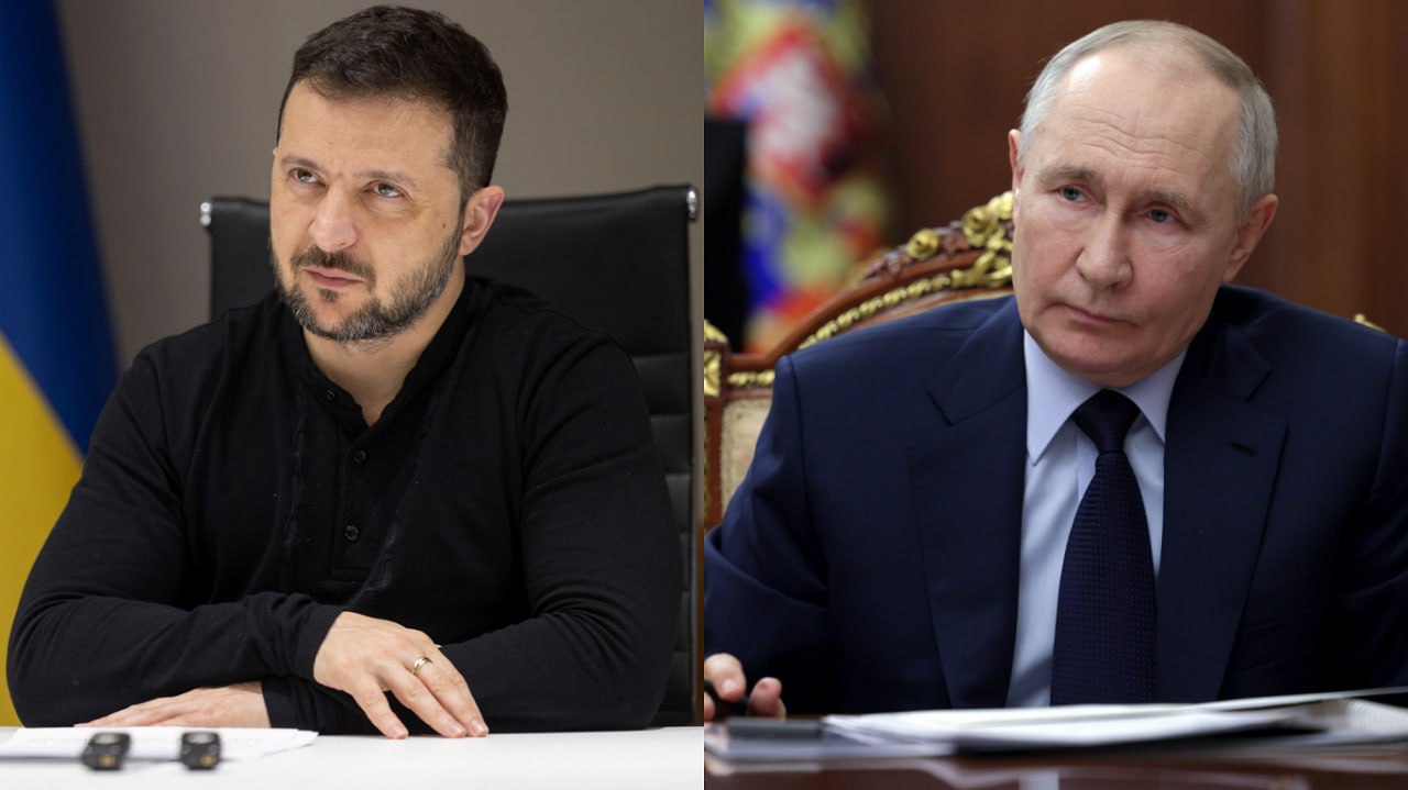 Президент Зеленский во время интервью итальянскому телеканалу