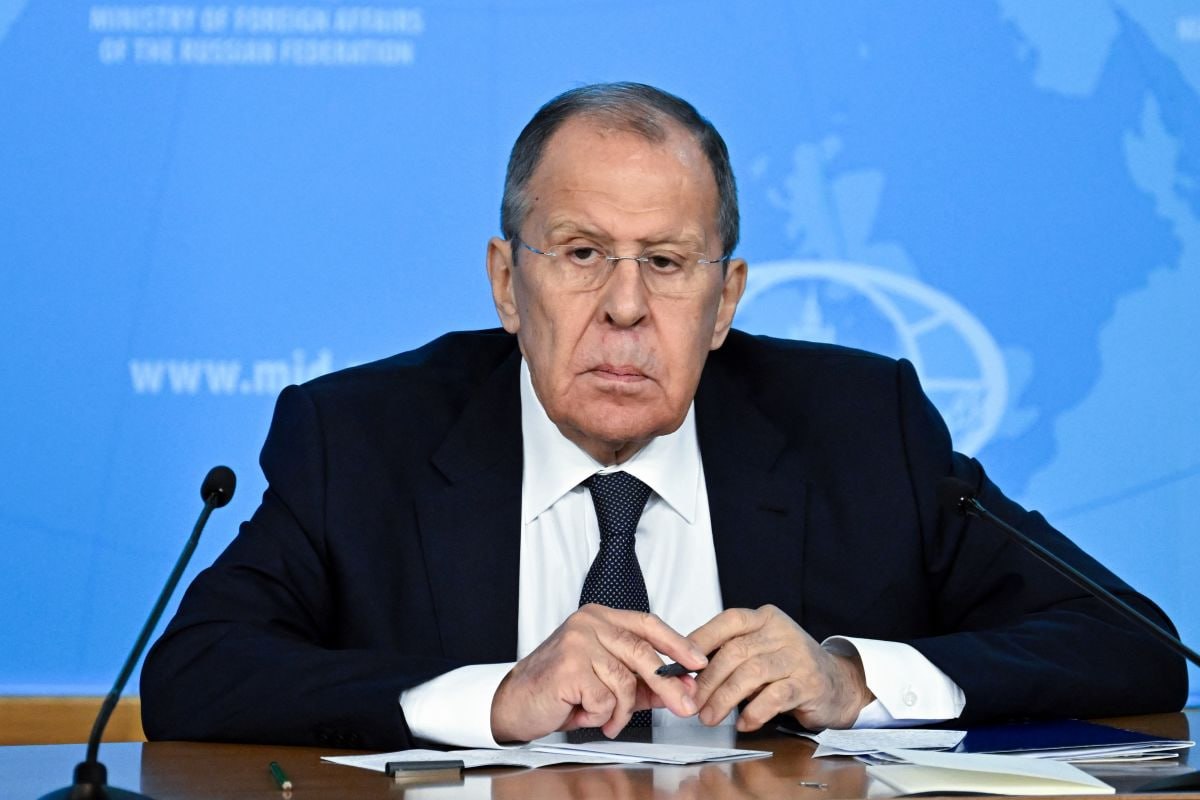 Сергей Лавров на дипломатических переговорах