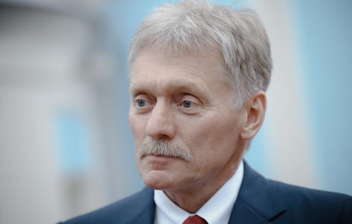 Пресс-секретарь президента РФ Дмитрий Песков на брифинге