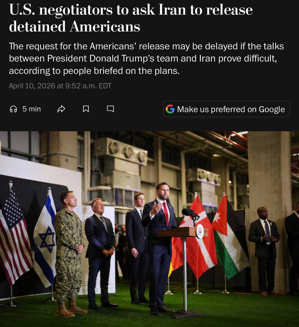 Переговоры дипломатов США и Ирана за столом