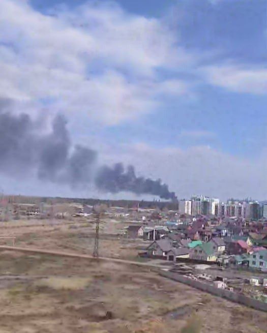 Мощный взрыв и столб дыма в Стерлитамаке