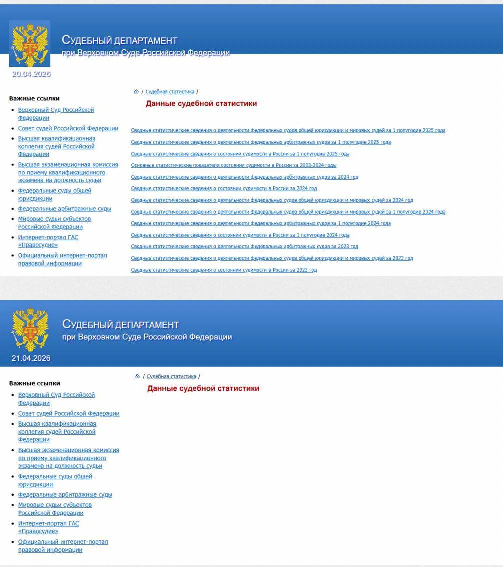 Пропавшая статистика преступности на экране ноутбука