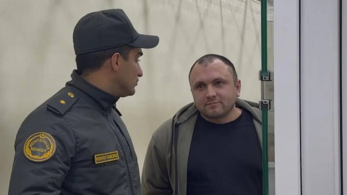 Россиянин в зале суда Азербайджана