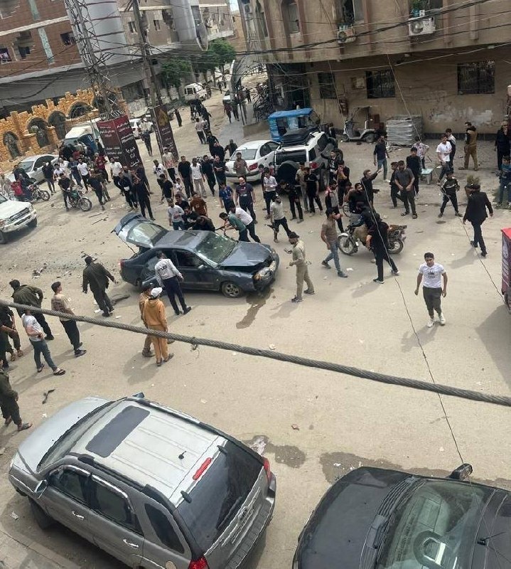 Взрыв гранаты в гражданский автомобиль в Дамаске