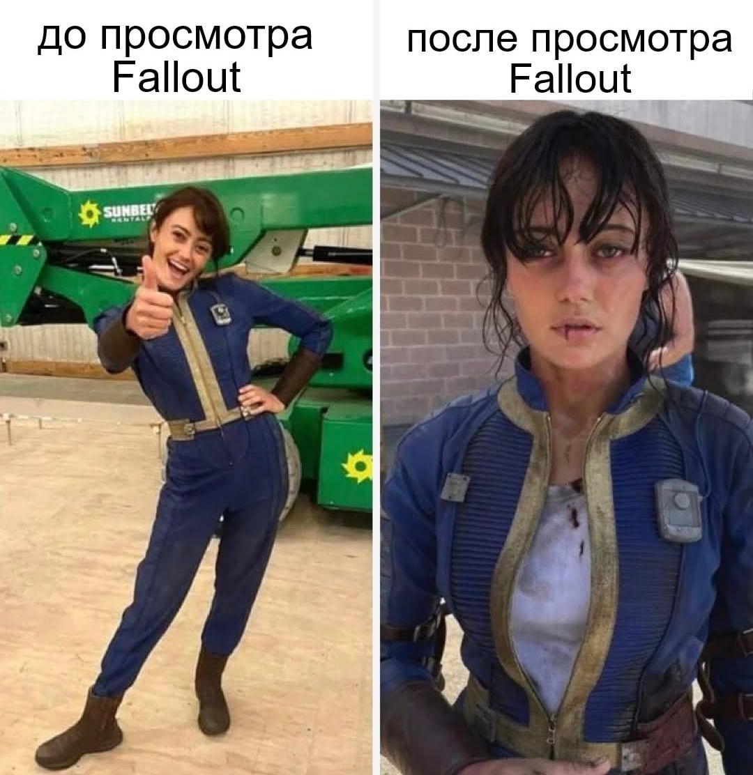 Постапокалиптический мир сериала Fallout с руинами города
