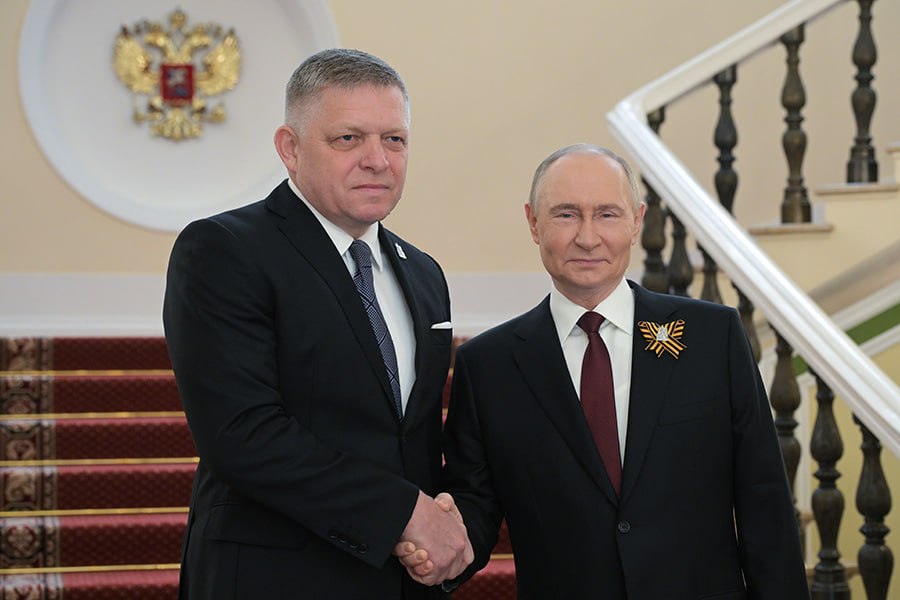 Встреча Путина и Фицо в Кремле