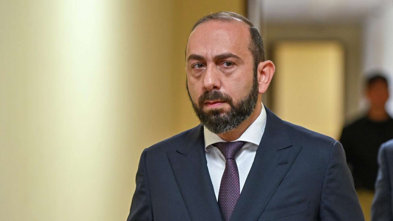 Глава МИД Армении Арарат Мирзоян на пресс-конференции