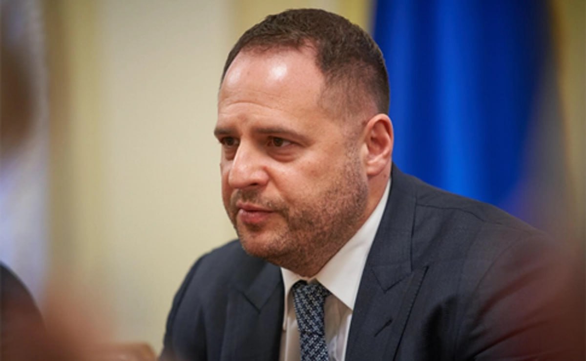 Экс-глава ОП Украины Андрей Ермак на пресс-конференции