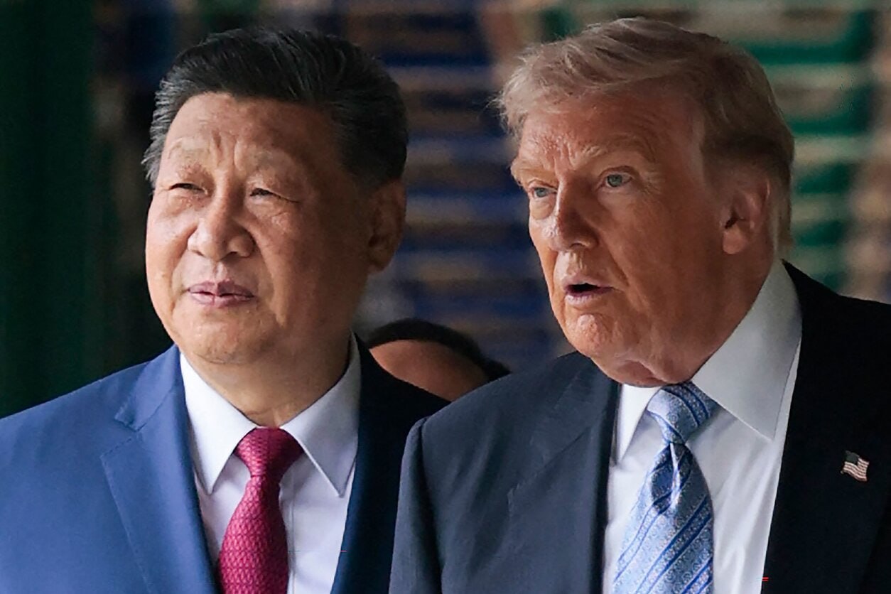 Дональд Трамп и Си Цзиньпин на официальной встрече