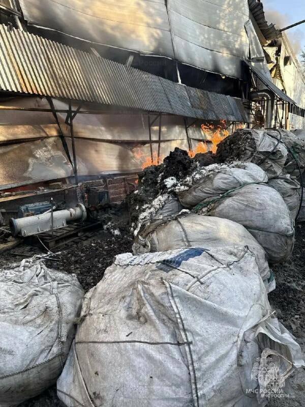 Пожар на производственной площадке в Набережных Челнах