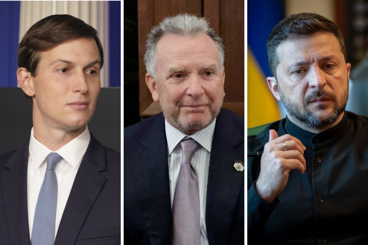 Владимир Зеленский говорит по телефону с представителями Трампа
