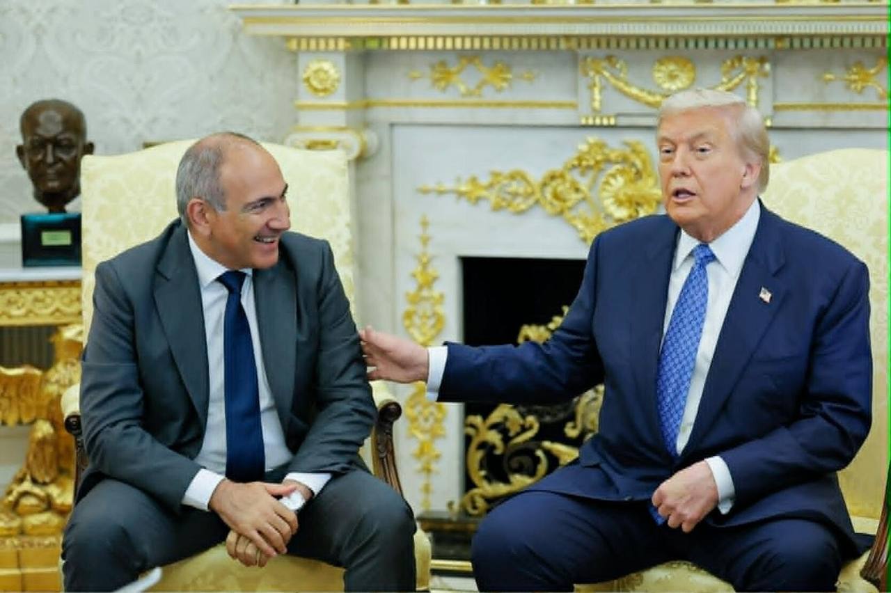 Трамп и Пашинян на официальной встрече