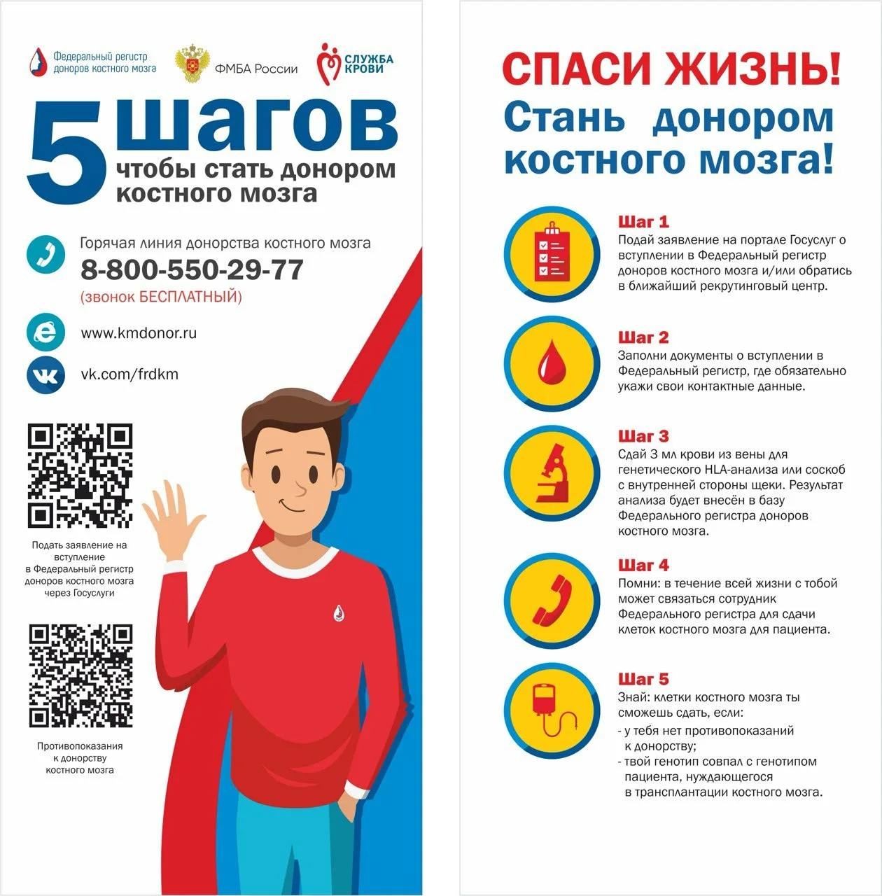 Донор сдает кровь для вступления в реестр