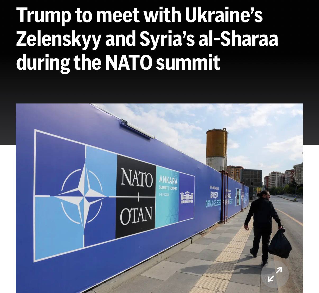 Трамп и Зеленский за столом переговоров на саммите НАТО