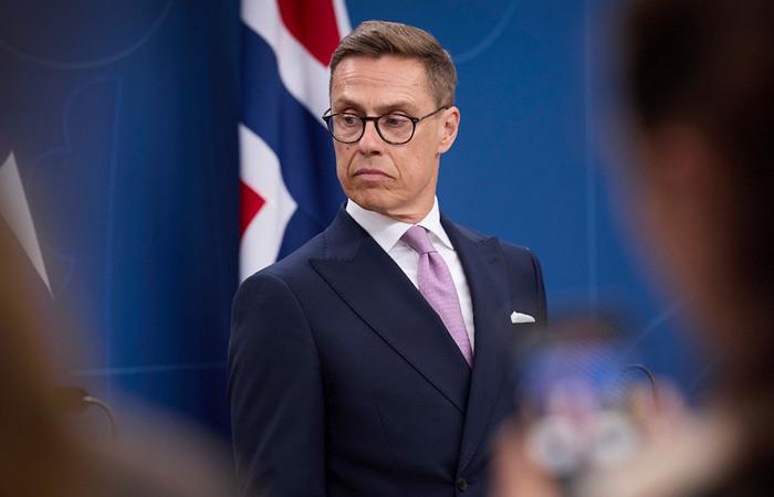 Президент Финляндии Александр Стубб на пресс-конференции