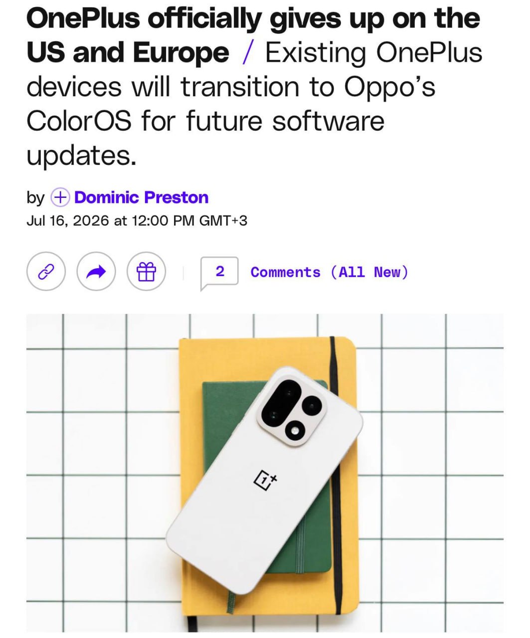 OnePlus смартфоны переходят на ColorOS от Oppo