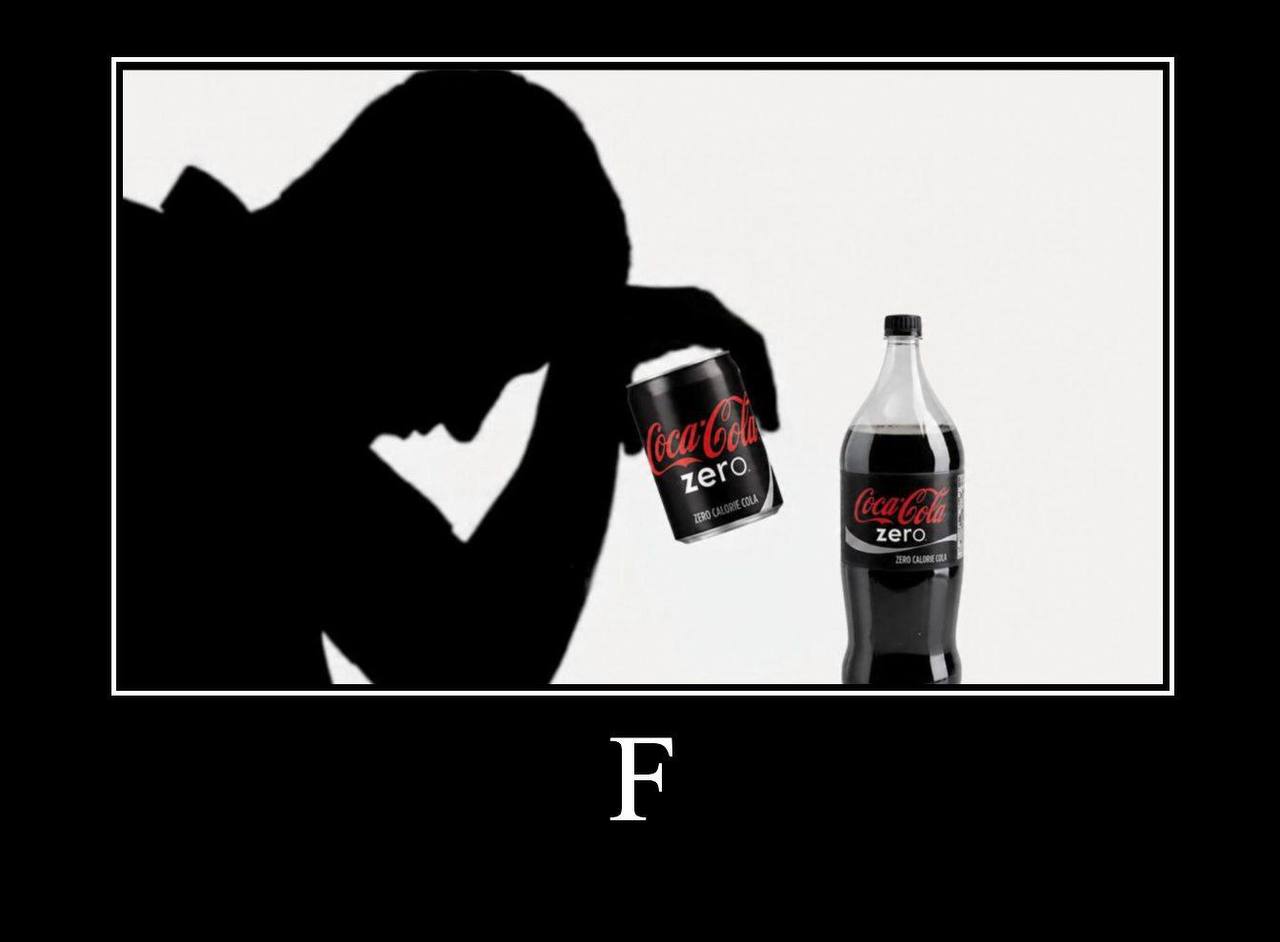 Банка Cola Zero на фоне человеческого мозга