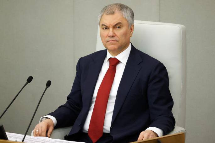 Вячеслав Володин на заседании Госдумы