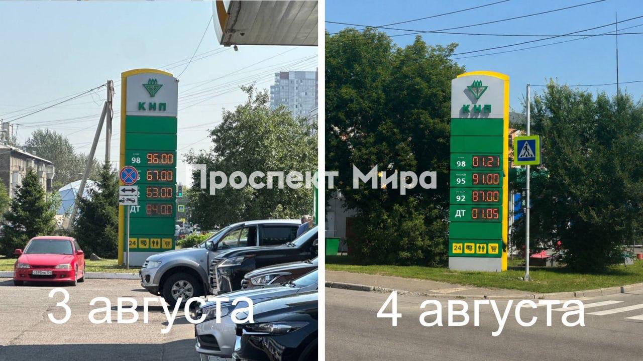 Заправка автомобиля бензином, цены на топливо растут