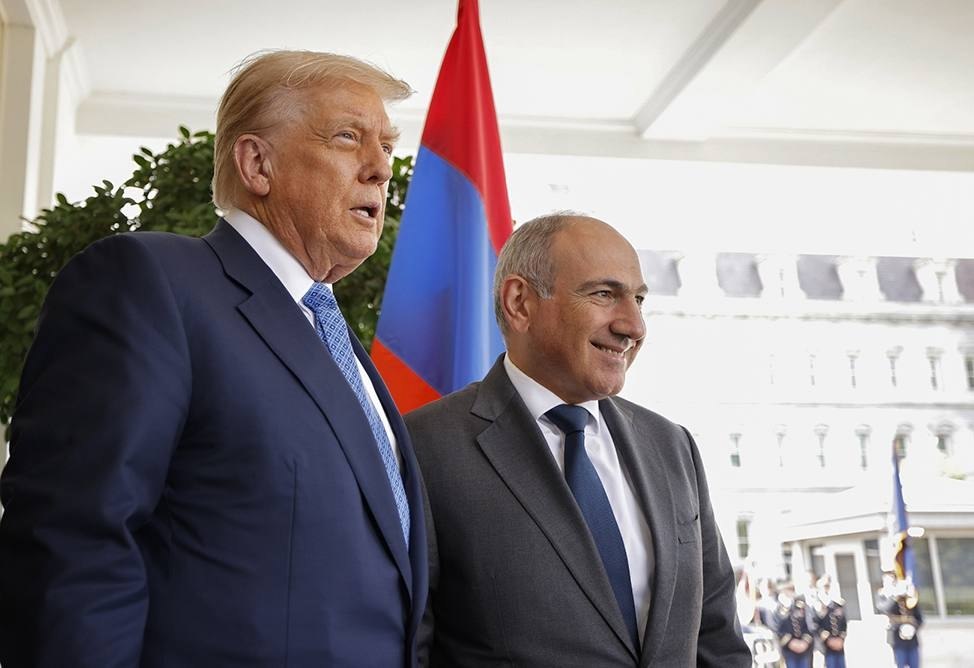 Карта маршрута Трампа через Армению