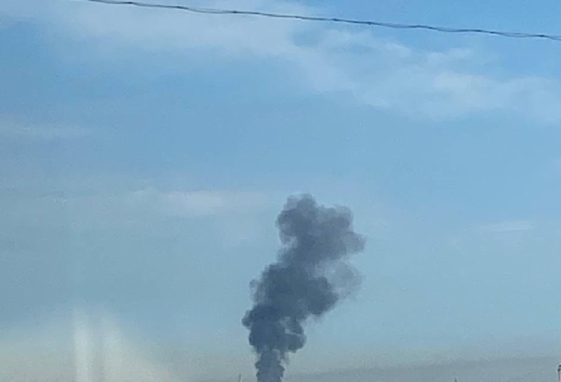 Пожар в промзоне Салавата после падения БПЛА