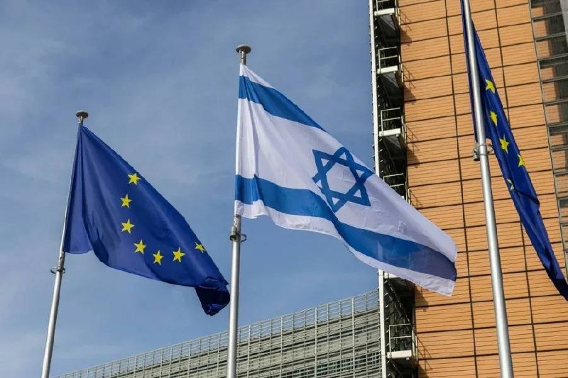 Флаги стран Евросоюза на фоне здания парламента