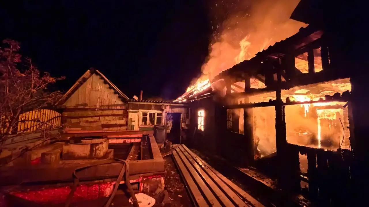 Пожар в частном доме Белогорска