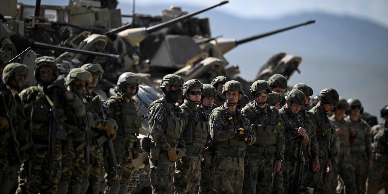 Карта Калининградской области с военными целями НАТО