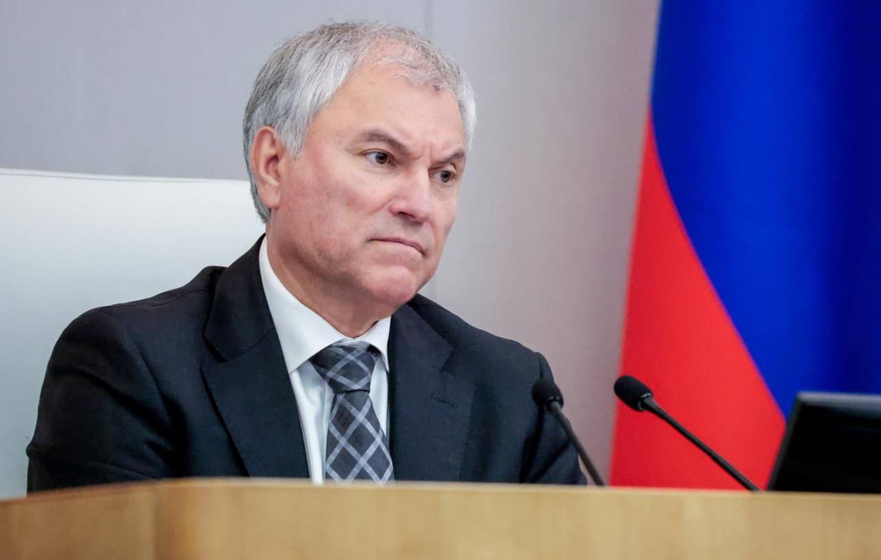 Володин выступает на заседании Госдумы