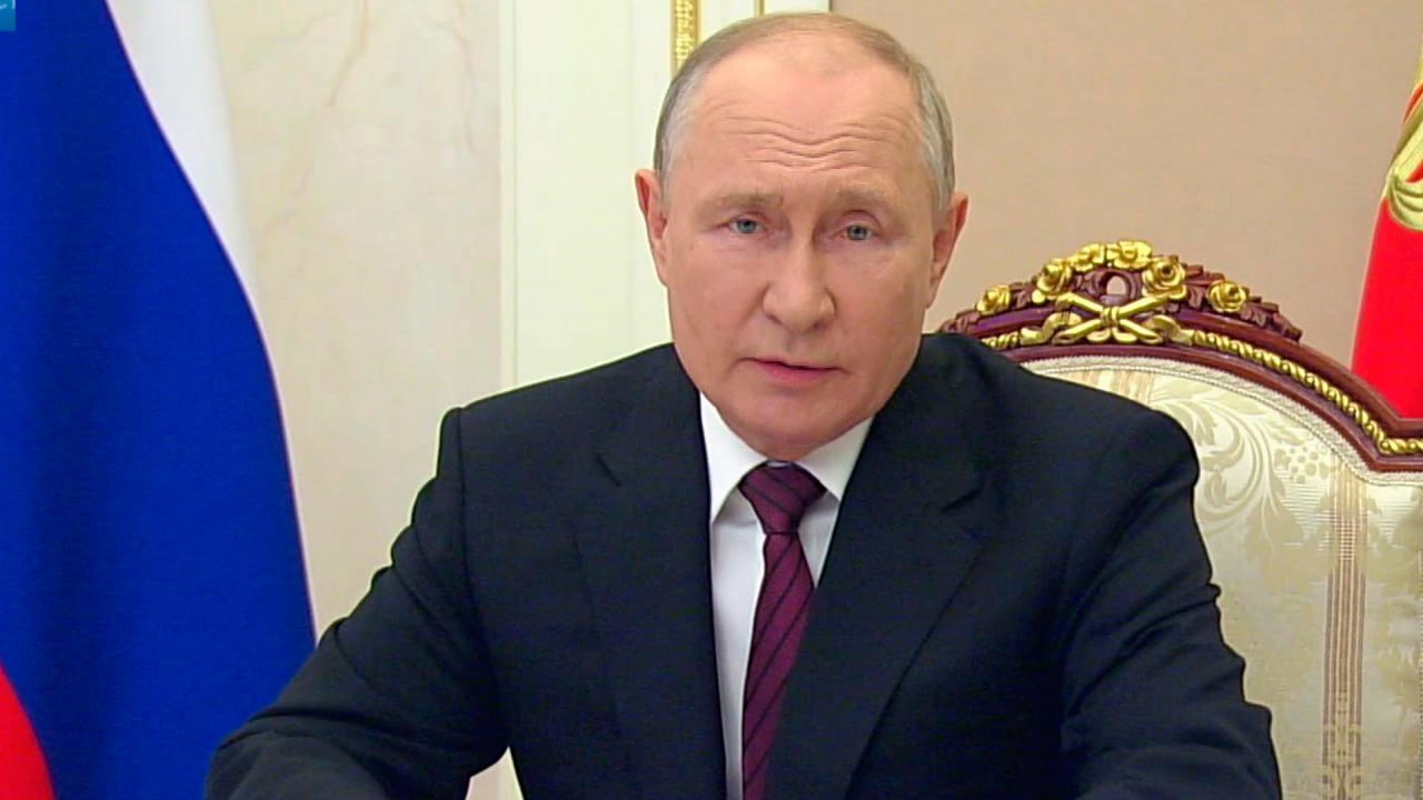 Владимир Путин выступает на заседании ООН