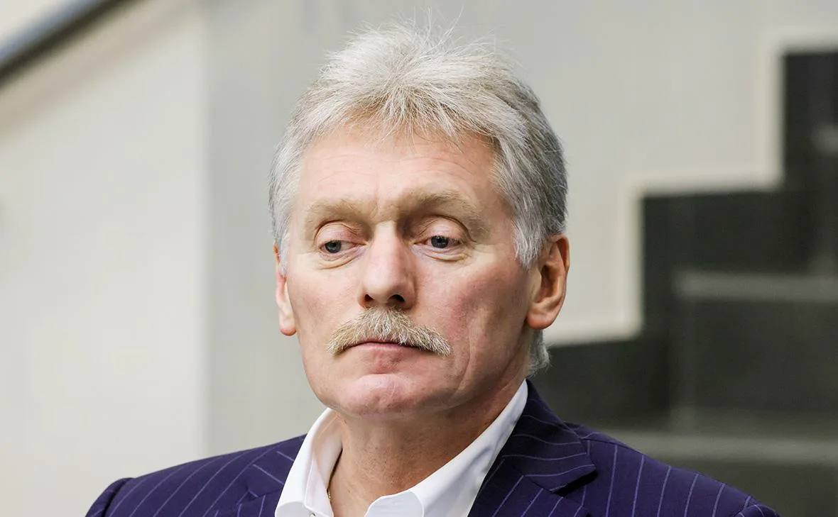 Пресс-секретарь Кремля Дмитрий Песков на брифинге