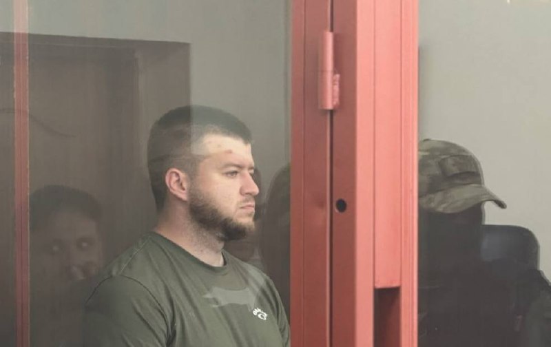Военнослужащий ГУР в зале суда