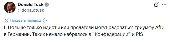 Премьер-министр Польши Дональд Туск выступает с заявлением