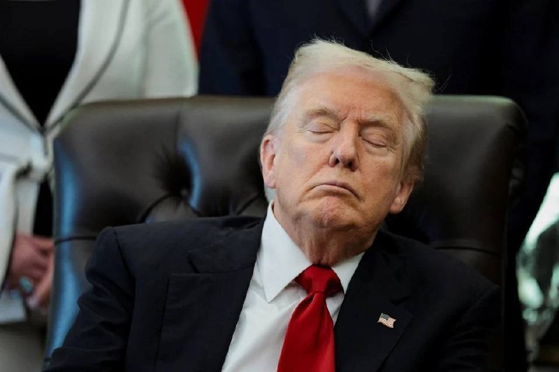 Дональд Трамп на рабочей встрече в Белом доме