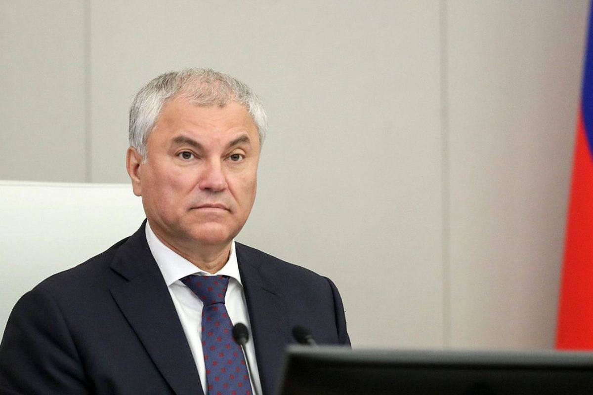 Вячеслав Володин на заседании Государственной думы