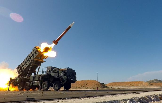 Американские ракеты для комплексов Patriot на военном складе