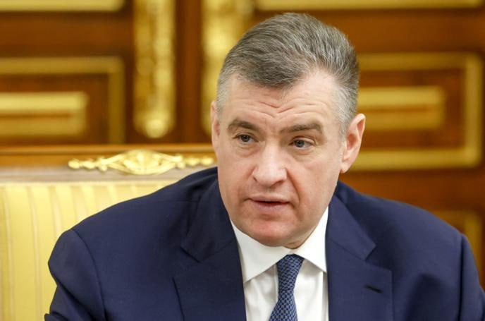 Лидер ЛДПР Леонид Слуцкий на трибуне