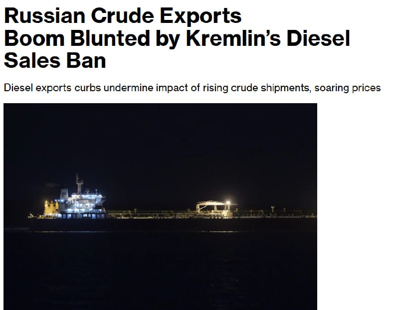 Нефтяной танкер в море на закате