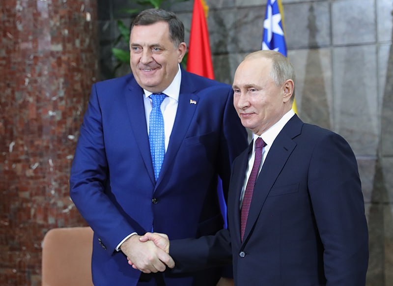 Милорад Додик и Владимир Путин на встрече