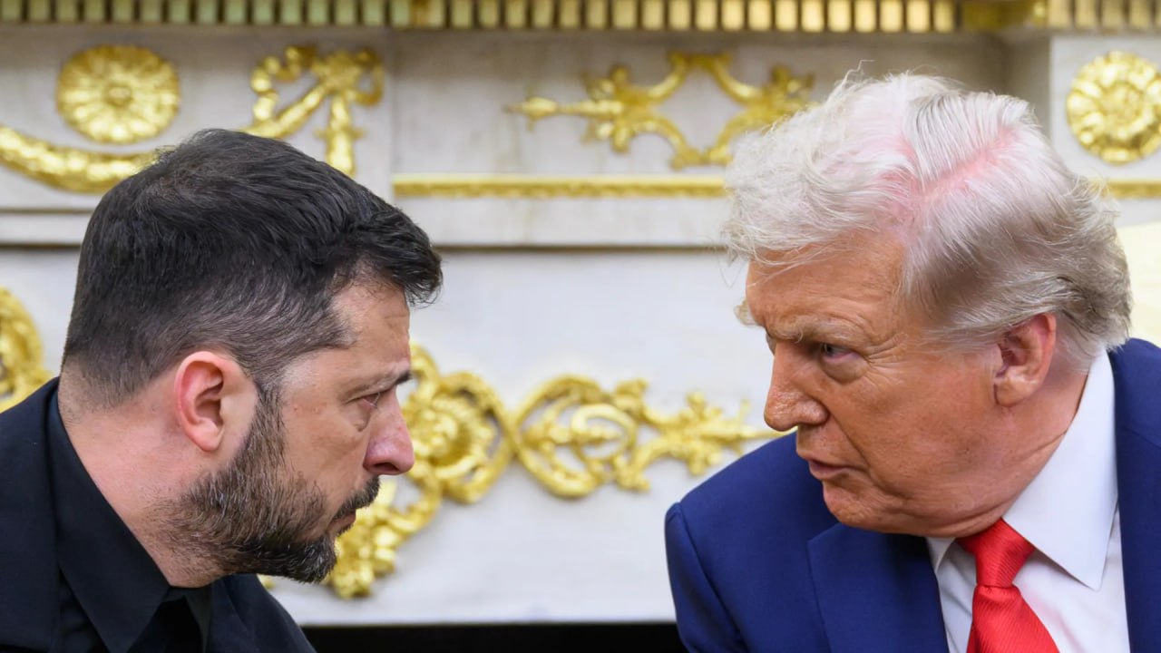 Трамп и Зеленский на переговорах