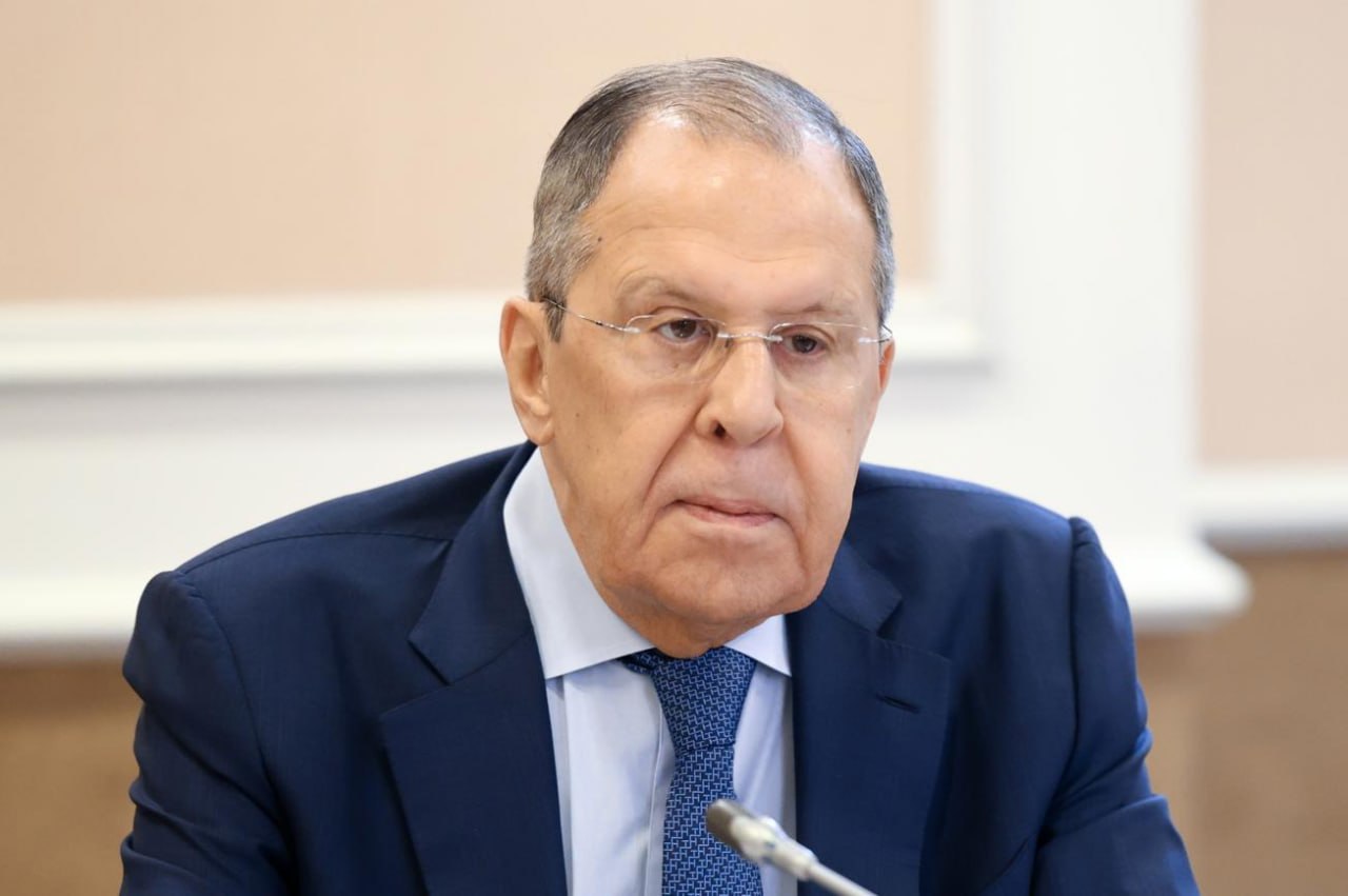 Сергей Лавров на брифинге для журналистов