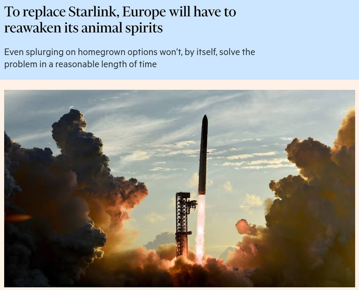 Спутник Starlink на орбите Земли