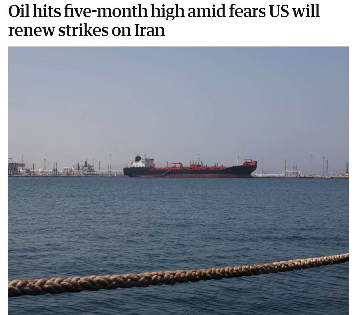 Рост цен на нефть Brent на фоне угроз Ирана