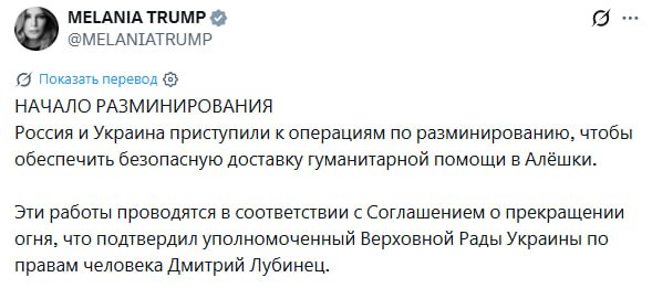 Сапёры разминируют дорогу для гуманитарного конвоя